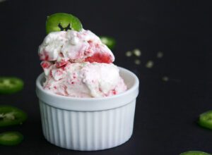 strawberry jalapeno ice cream side