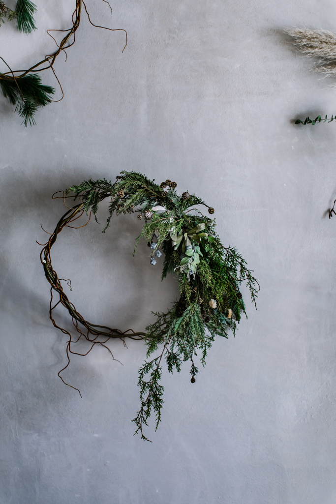 diy organic wreath tutorial