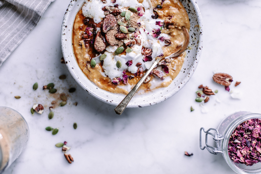 pumpkin pie oatmeal porridge | vegan gluten free 