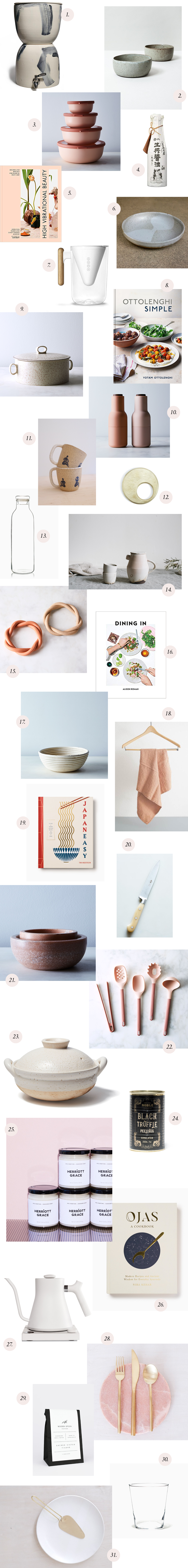 The 2018 Local Milk Blog Holiday and Christmas gift guide is full of beautiful, sustainable, minimalist, and hand-crafted ideas for the kitchen with ideas for the cook in your life to suit every budget. We have gifts from artisans, makers, small shops, designers, and more. 