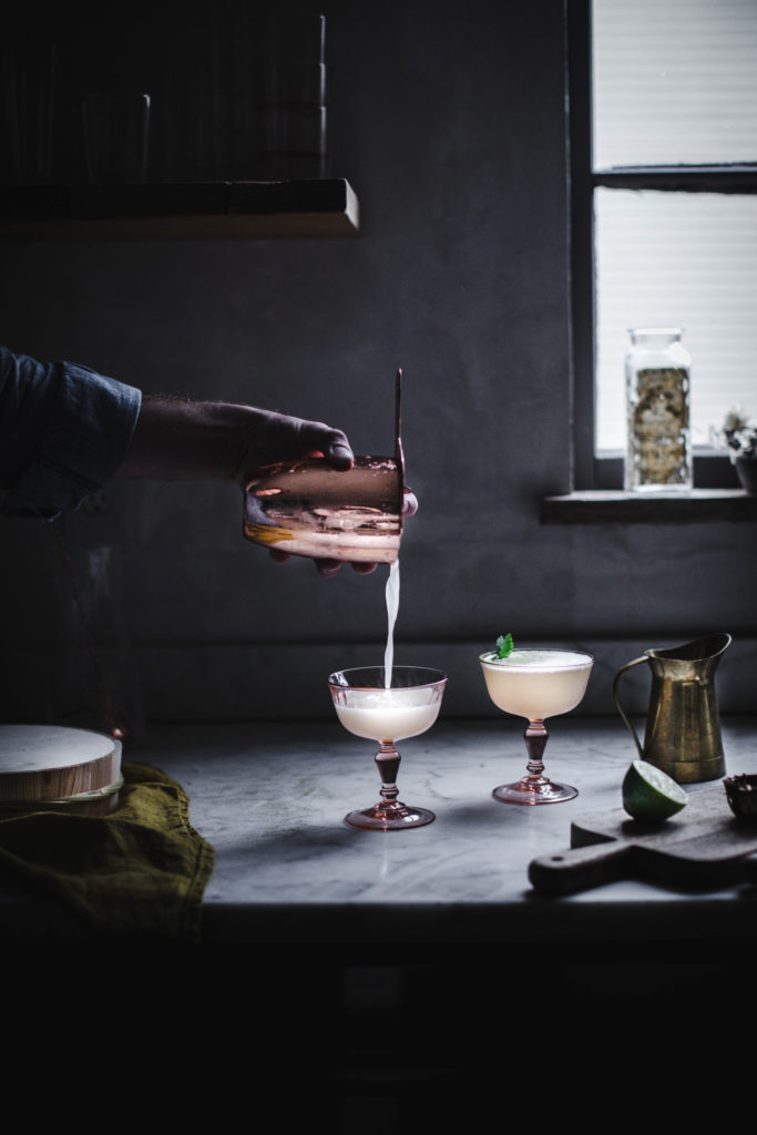 A CBD cocktail recipe for your New Year’s Eve holiday party! The CBD Mezcal Ume Sour, a smoky, tart winter drink made with simple syrup is a fun, unique new classic. | by Beth Kirby / Local Milk Blog