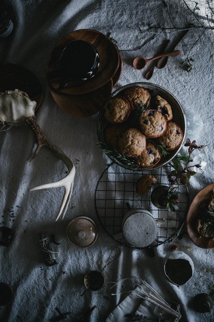 Strawberry & Rosemary Buttermilk Muffins + Tea Blending