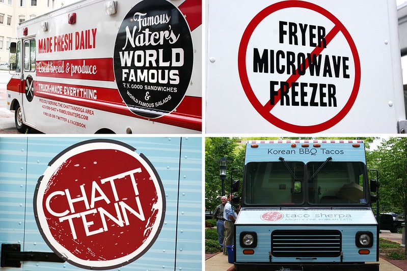 food truck collage