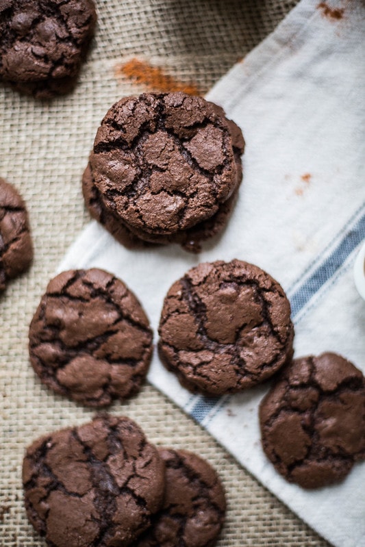 salted spicy double chocolate cookies